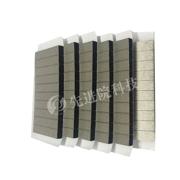 Copper -plated nickel checkered conductive foam