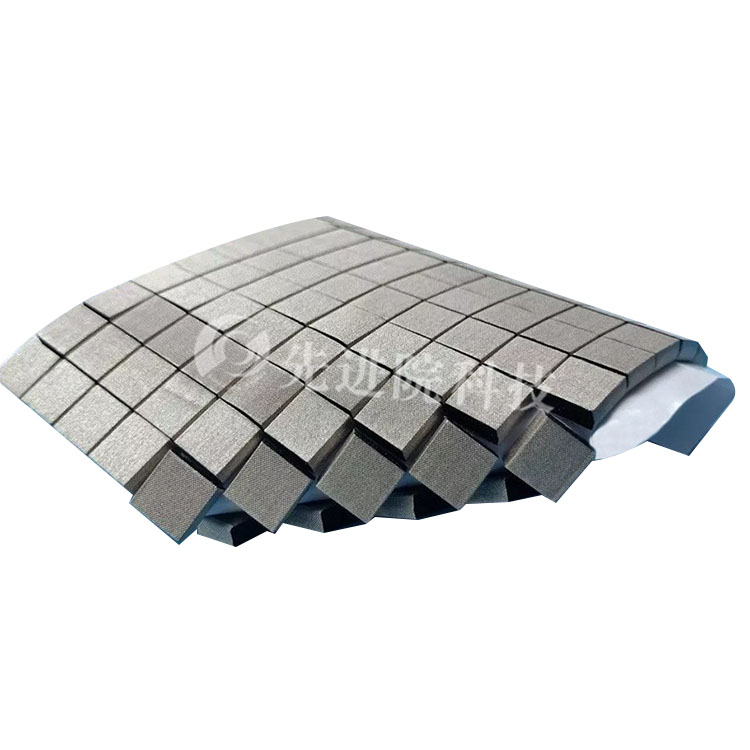 Rectangular fiber conductive foam