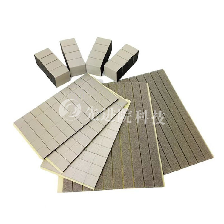 Rectangular fiber conductive foam