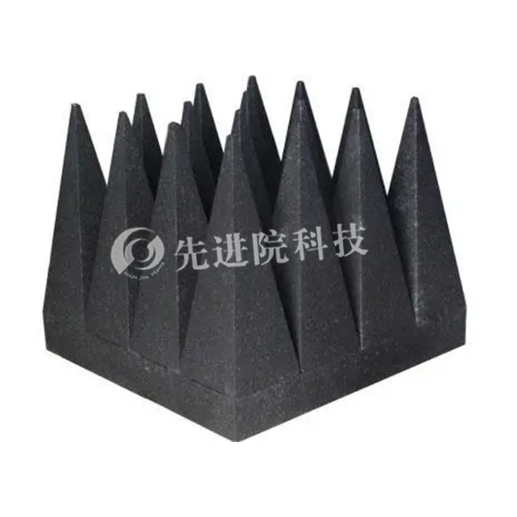 Wedge shaped absorbing material