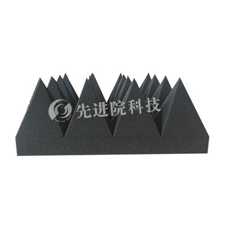Wedge shaped absorbing material
