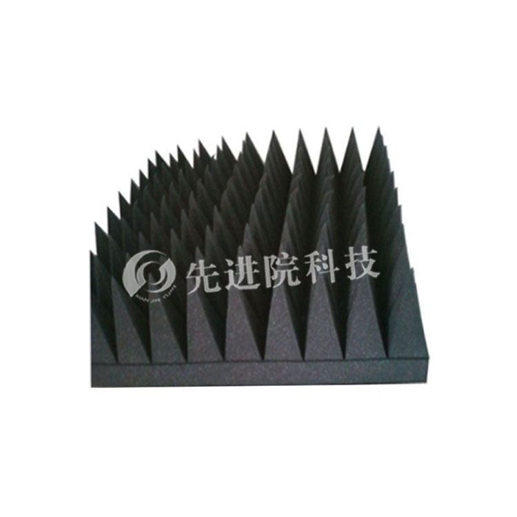 Wedge shaped absorbing material