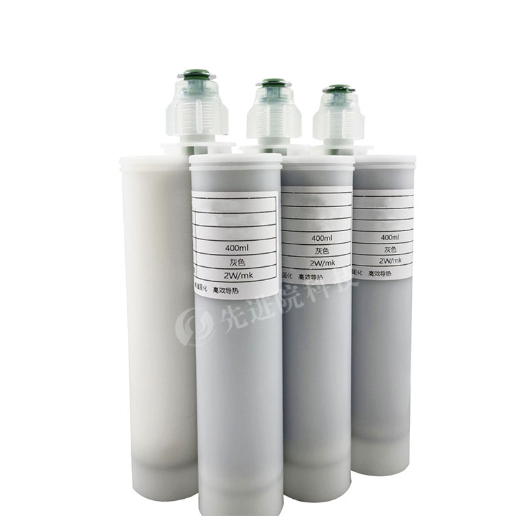 Dual dosage form thermal conductive solid crystal adhesive