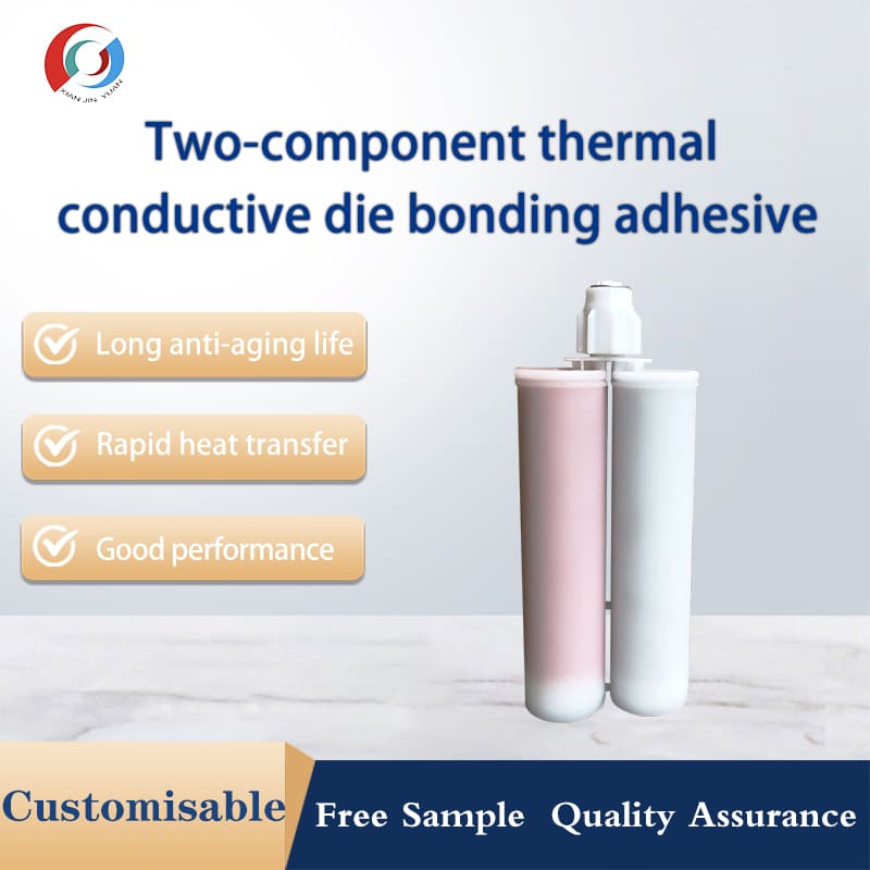 Dual dosage form thermal conductive solid crystal adhesive