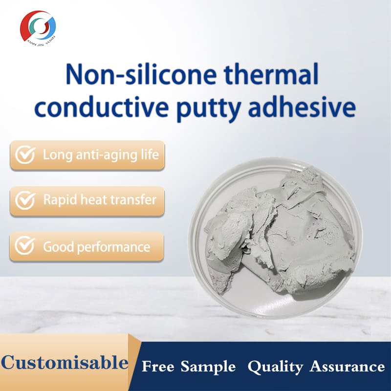 Non silicon thermal conductive adhesive