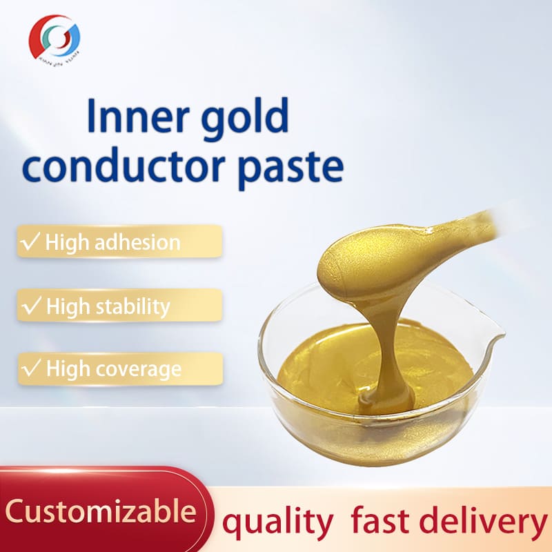 Inner layer gold conductor paste