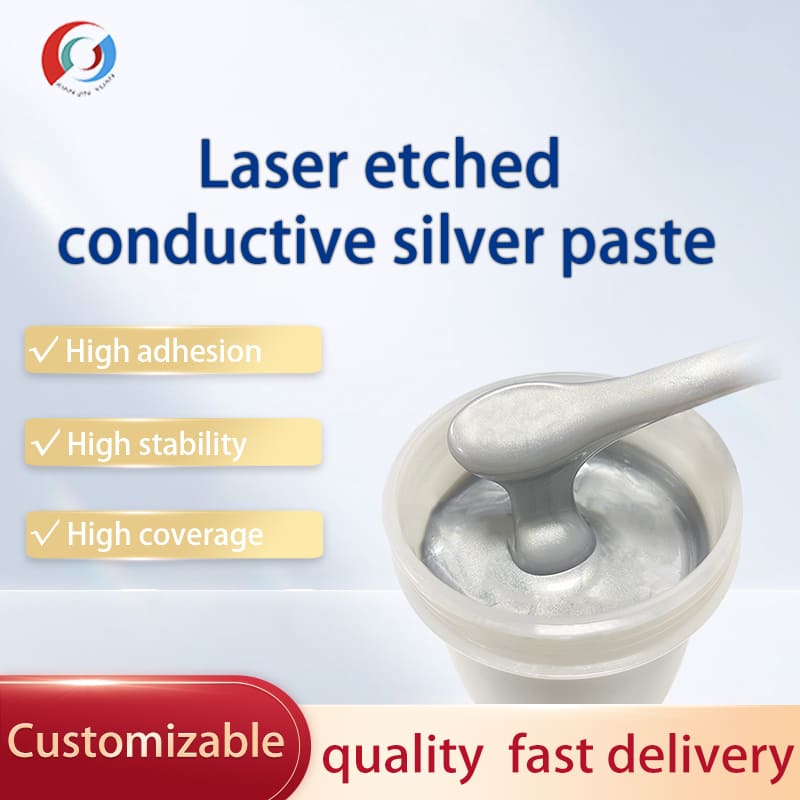 Grava&ccedil;&atilde;o laser de pasta de prata condutiva