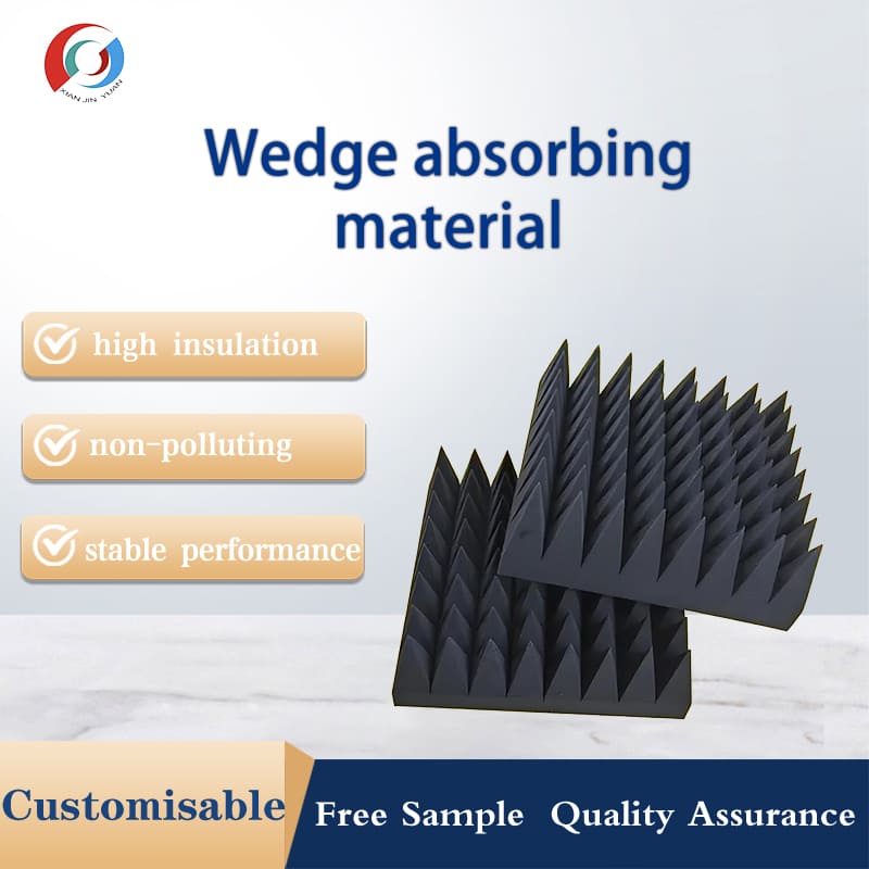 Material absorbente de ondas en forma de cu&ntilde;a