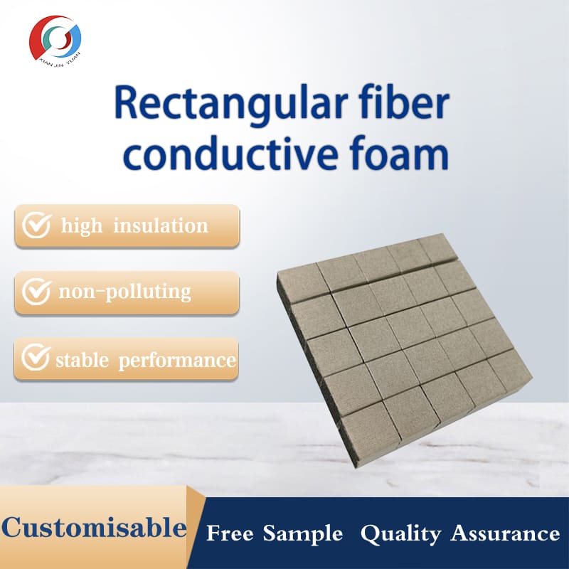 Espuma conductora de fibra rectangular
