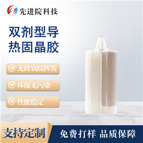 Dual dosage form thermal conductive solid crystal adhesive
