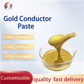 Gold conductor paste