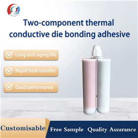 Dual dosage form thermal conductive solid crystal adhesive