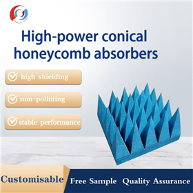 High power conical honeycomb absorbing material