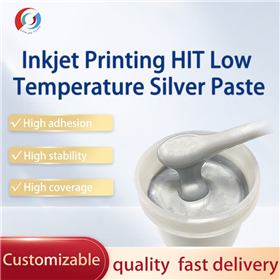 Inkjet printing HIT low-temperature silver paste
