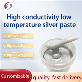High conductivity low-temperature silver paste