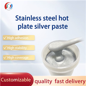 Stainless steel heating plate silver paste