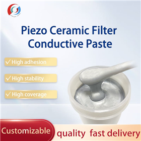 Piezoelectric ceramic filter conductive silver paste