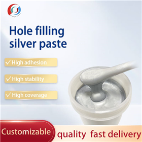 Silver paste for filling holes