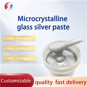 Microcrystalline glass silver paste