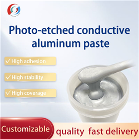 Photosensitive etching type conductive aluminum silver paste