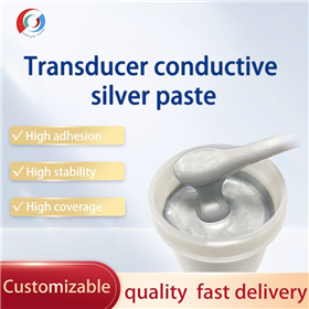 Conductive silver paste for transducer
