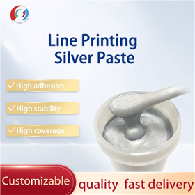 Line printing silver paste