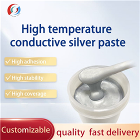 High temperature conductive silver paste